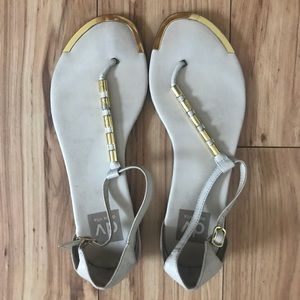 Cream Leather Dolce Vita Sandals